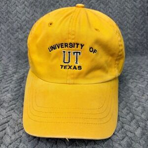 Alternative Headwear UT Hat University of Texas Mens OSFM Yellow Embroidered Cap